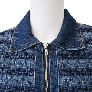 JASON WU | Denim Bouclé Tweed Mini Dress