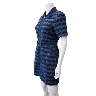JASON WU | Denim Bouclé Tweed Mini Dress