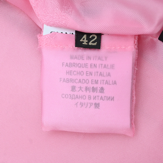 VERSACE | Pink Leather Medusa Double-Breasted Blazer
