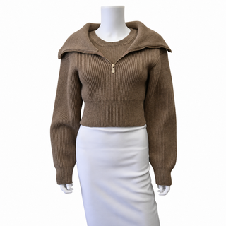 JACQUEMUS | La Maille Risoul Merino Wool Cropped Sweate