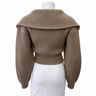 JACQUEMUS | La Maille Risoul Merino Wool Cropped Sweate