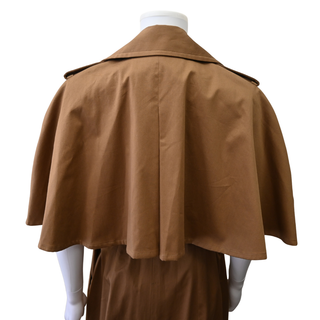 PEARL | Brown Cape Trench Coat