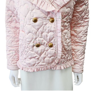 LOVESHACKFANCY | Jolyn Dusted Pearl Quilted Jacket