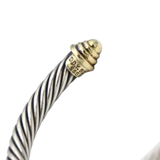 DAVID YURMAN | Cable Classics Sterling Silver & 14K Yellow Gold Cuff Bracelet