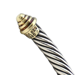 DAVID YURMAN | Cable Classics Sterling Silver & 14K Yellow Gold Cuff Bracelet