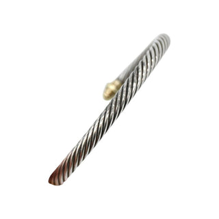 DAVID YURMAN | Cable Classics Sterling Silver & 14K Yellow Gold Cuff Bracelet