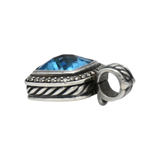 DAVID YURMAN | Albion Blue Topaz & Diamond Sterling Silver Pendant