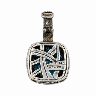 DAVID YURMAN | Albion Blue Topaz & Diamond Sterling Silver Pendant