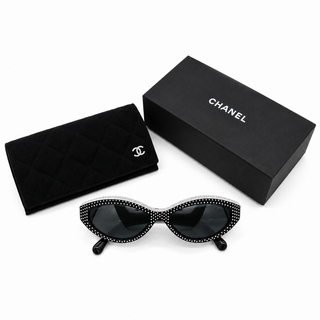 CHANEL | Crystal Embellished Cat-Eye Sunglasses