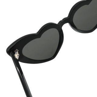 SAINT LAURENT | Black SL 181 Loulou Heart-Shaped Sunglasses