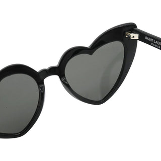 SAINT LAURENT | Black SL 181 Loulou Heart-Shaped Sunglasses