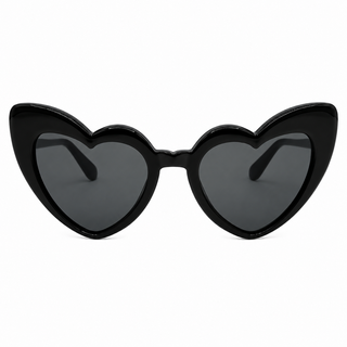 SAINT LAURENT | Black SL 181 Loulou Heart-Shaped Sunglasses