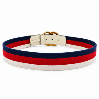 GUCCI | GG Marmont Web Stripe Canvas Belt
