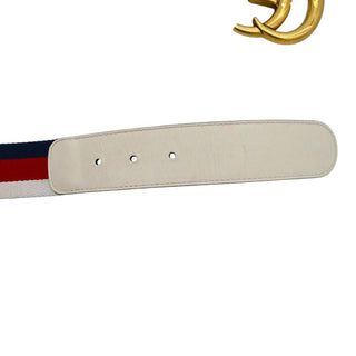 GUCCI | GG Marmont Web Stripe Canvas Belt