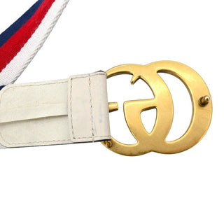 GUCCI | GG Marmont Web Stripe Canvas Belt
