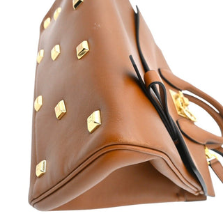 FERRAGAMO | Gancini Lock Leather Top Handle Satchel