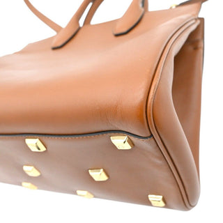 FERRAGAMO | Gancini Lock Leather Top Handle Satchel