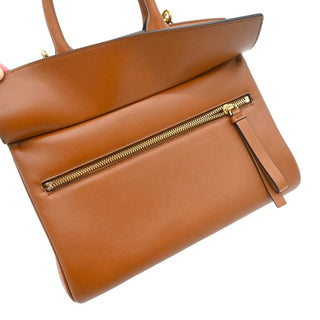 FERRAGAMO | Gancini Lock Leather Top Handle Satchel