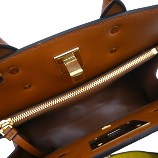 FERRAGAMO | Gancini Lock Leather Top Handle Satchel
