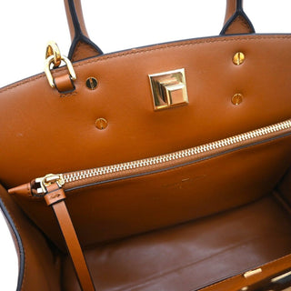 FERRAGAMO | Gancini Lock Leather Top Handle Satchel