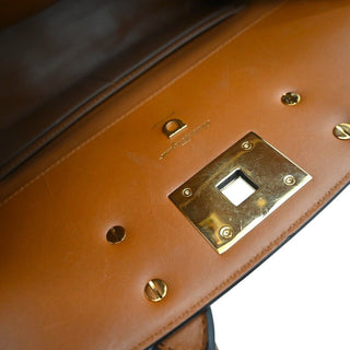FERRAGAMO | Gancini Lock Leather Top Handle Satchel