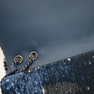 CHANEL | Coco Cuba Sequin Embellished Logo Flap Shoulder Bag