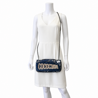 CHANEL | Coco Cuba Sequin Embellished Logo Flap Shoulder Bag