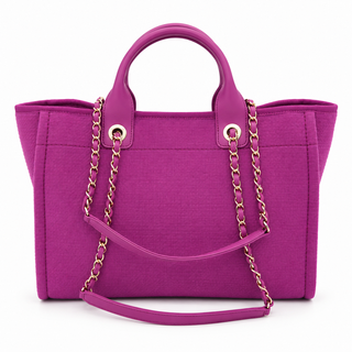 Deauville Large Logo Knit Tote Bag