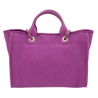 Deauville Large Logo Knit Tote Bag