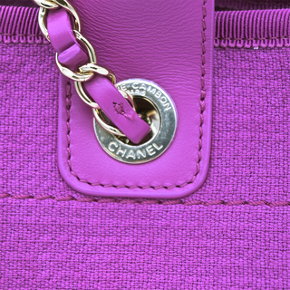 Deauville Large Logo Knit Tote Bag