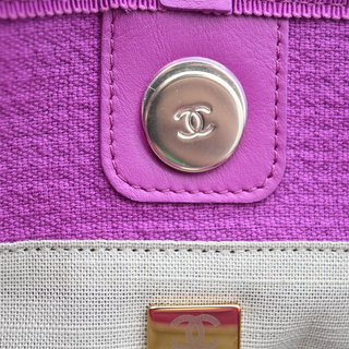 CHANEL | Deauville Large Logo Knit Tote Bag