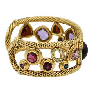 DAVID YURMAN | Mosaic Multistone & Diamond Cuff Bracelet