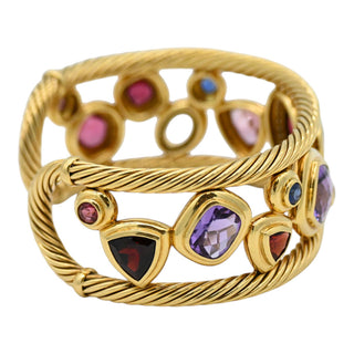DAVID YURMAN | Mosaic Multistone & Diamond Cuff Bracelet
