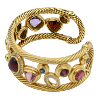 DAVID YURMAN | Mosaic Multistone & Diamond Cuff Bracelet