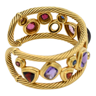 DAVID YURMAN | Mosaic Multistone & Diamond Cuff Bracelet