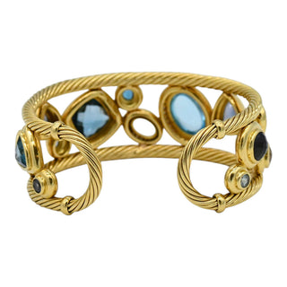 DAVID YURMAN | Mosaic Multistone & Diamond Cuff Bracelet