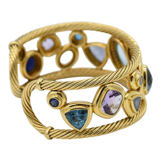 DAVID YURMAN | Mosaic Multistone & Diamond Cuff Bracelet