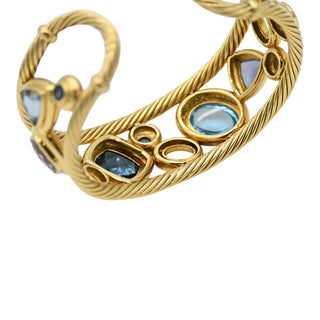 DAVID YURMAN | Mosaic Multistone & Diamond Cuff Bracelet