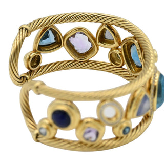 DAVID YURMAN | Mosaic Multistone & Diamond Cuff Bracelet