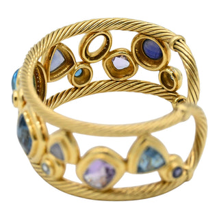 DAVID YURMAN | Mosaic Multistone & Diamond Cuff Bracelet