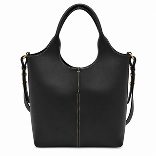 TOD'S | Black Leather Top Handle Bucket Bag