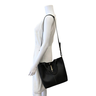 TOD'S | Black Leather Top Handle Bucket Bag