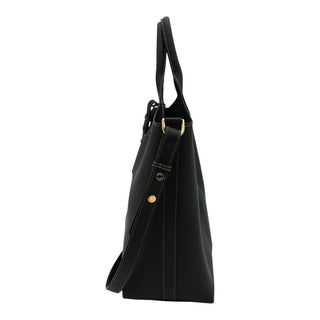 TOD'S | Black Leather Top Handle Bucket Bag