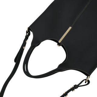 TOD'S | Black Leather Top Handle Bucket Bag