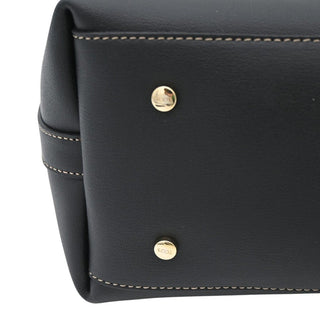 TOD'S | Black Leather Top Handle Bucket Bag
