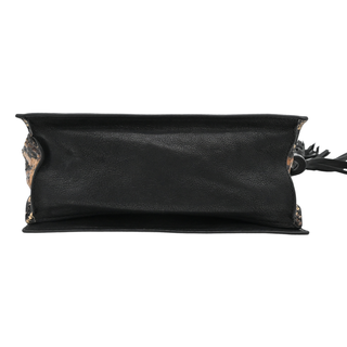 ALL SAINTS | Snakeskin-Embossed Leather Tassel Crossbody Bag