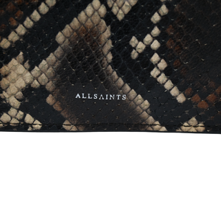 ALL SAINTS | Snakeskin-Embossed Leather Tassel Crossbody Bag