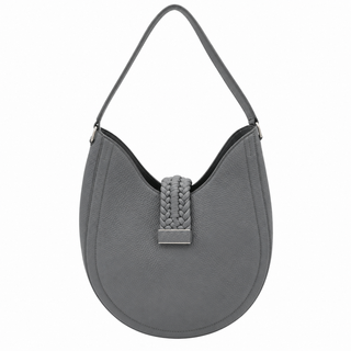 ALTUZARRA | Braided Tassel Pebbled Leather Hobo Shoulder Bag