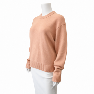 FRAME | Pale Peach Cashmere Crewneck Sweater