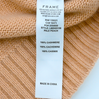 FRAME | Pale Peach Cashmere Crewneck Sweater